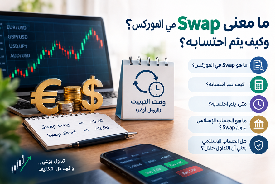 ما معنى Swap في الفوركس؟ وكيف يتم احتسابه؟
